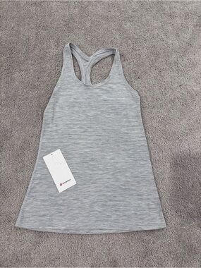 lululemon athletica Light Gray Racerback Tank Top